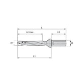 Modular Drills • TOP DRILL Modular X • 5 x D • Side Lock Shank • Metric - Big-tools Industrial Supply Tools for Metal Cutting